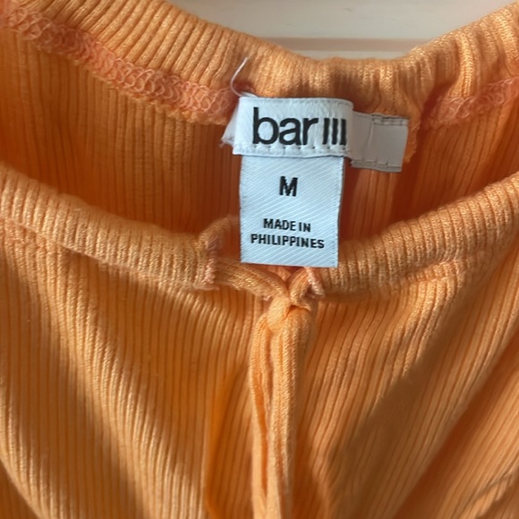 Bar III Tangerine Smocked Blouse - Picture 2 of 4